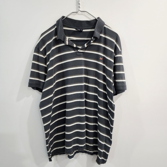 Polo Ralph Lauren Other - Polo Jeans Co Striped Polo Shirt Mens XXL Grey Vintage 90s Streetwear Golf Retro